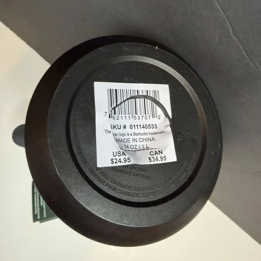 New Starbucks Coffee Press 8 Cups French Press Black Plastic Discontinued